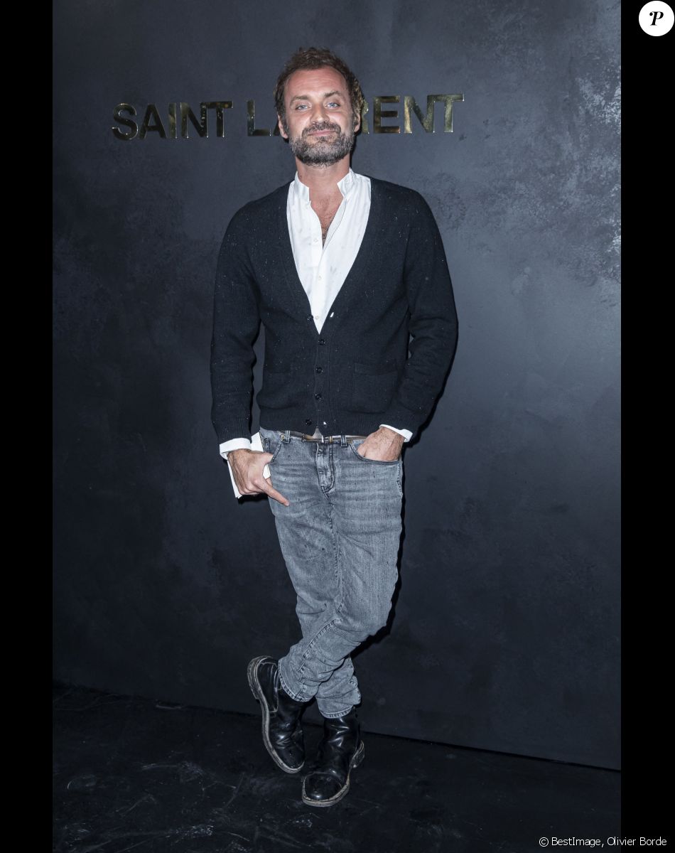 Augustin Trapenard - Photocall du défilé de mode PAP printemps-été 2020 "Saint Laurent" à Paris. Le 24 septembre 2019. © Olivier Borde / Bestimage