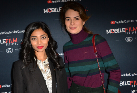 Rani Bheemuck et Juliette Chêne - Photocall du "Mobile Film Festival" au cinéma MK2 à Paris le 3 décembre 2019. © Veeren/Bestimage
