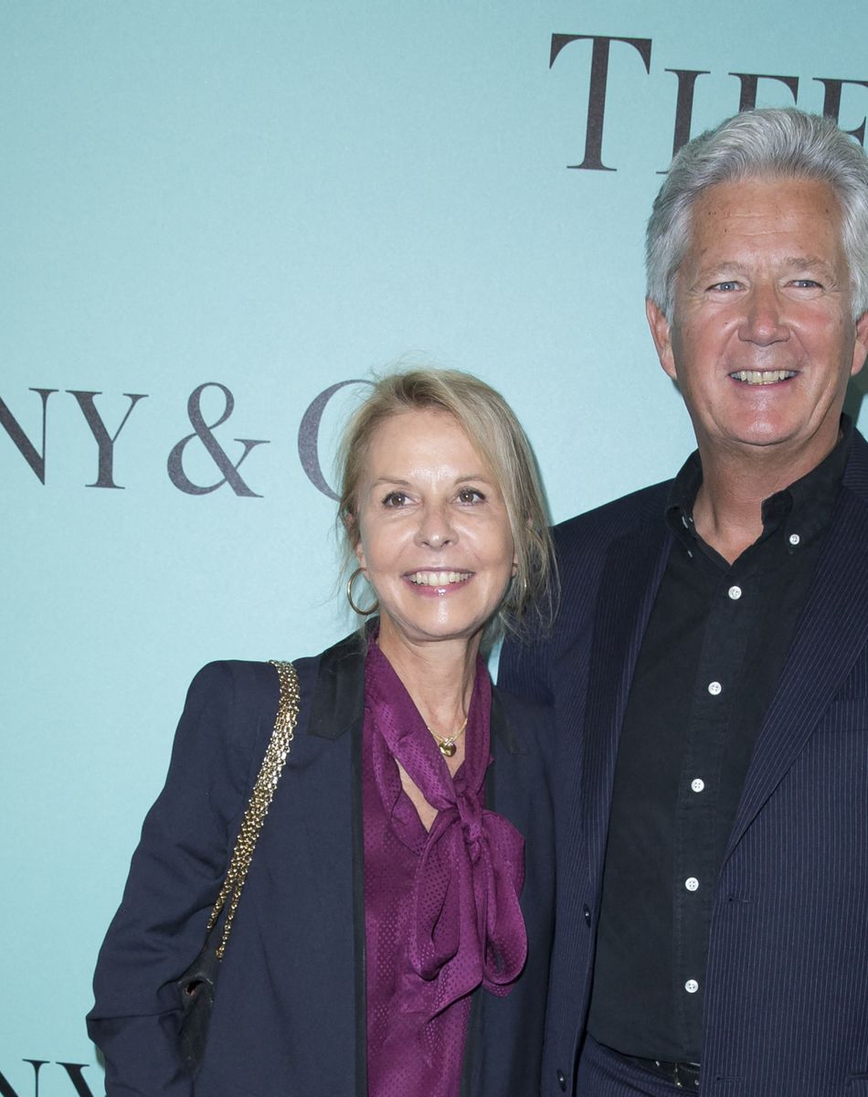Pierre Dhostel et sa femme Carole Bellemare - Inauguration du Flagship Tiffany & Co sur l'avenue des Champs Elysées à Paris le 10 juin 2014.