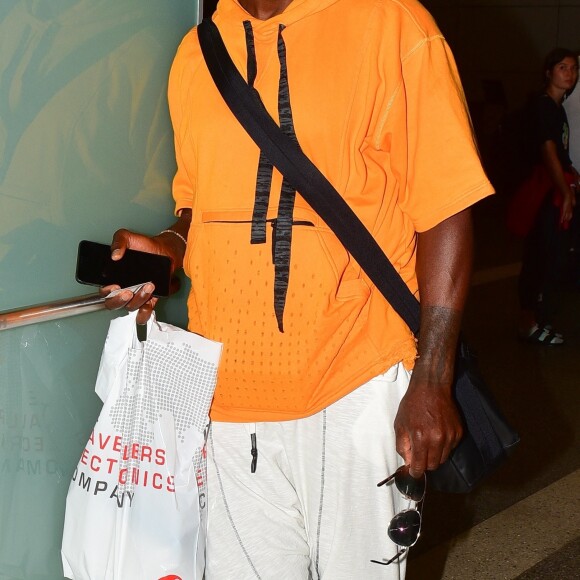 Seal arrive à l'aéroport de LAX à Los Angeles en provenance de Naples. Le 5 août 2019