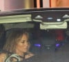 Jennifer Lopez est allée diner avec sa fille Emme et son compagnon Ben Affleck au restaurant Craig à Los Angeles, le 11 août 2021