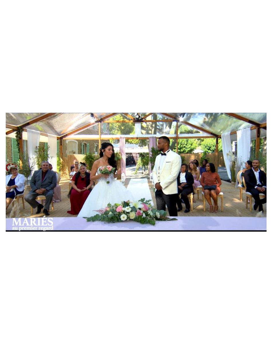 Mariage de Mélina et Yannick dans "Mariés au premier regard 2021" le 8 mars sur M6