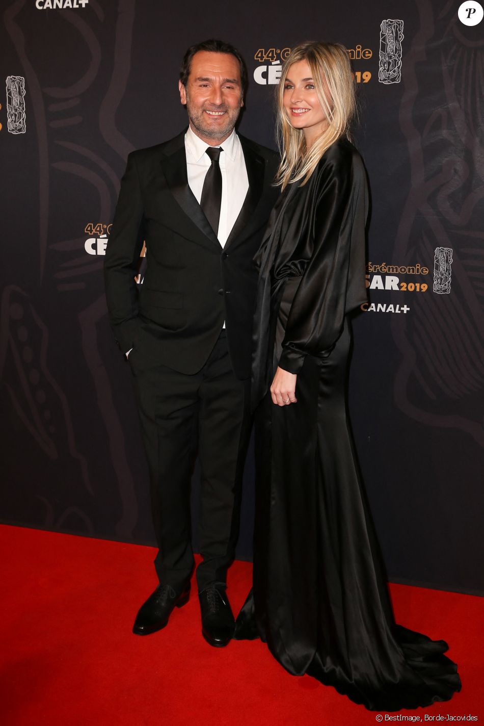 Gilles Lellouche and Alizée Guinochet at a photocall