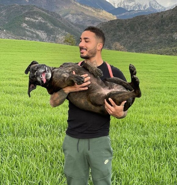 Vivian Grimigni avec son chien, sur Instagram