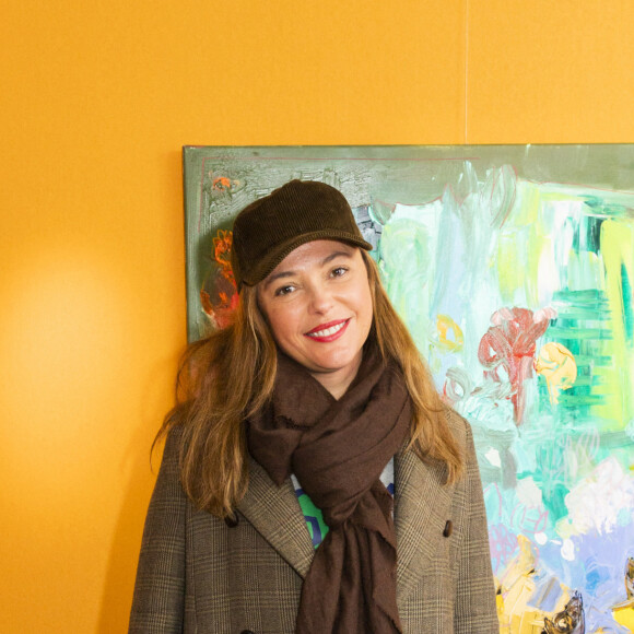 Exclusif - Sandrine Quétier - Exposition de Caroline Faindt à la Villa Violet sur 3 jours dont 2 reservés aux femmes, avec dégustation de thés, de préparation cullinaires par le chef F. Gagnaire, massages, Paris le 8 mars 2020. © Jack Tribeca/Bestimage