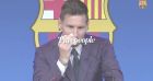Lionel Messi en larmes lors de son départ de Barcelone : son mouchoir en vente à un prix fou !