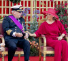 Le prince Laurent de Belgique et la princesse Claire de Belgique - La famille royale de Belgique assiste à la parade militaire à l'occasion de la fête Nationale belge.