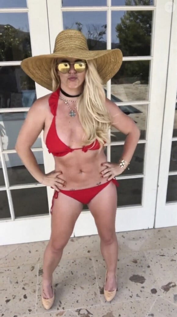 Dernières photos de Britney Spears sur les réseaux sociaux. Los Angeles. Le 5 août 2021.