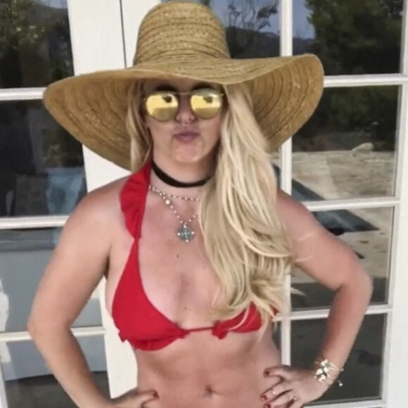 Dernières photos de Britney Spears sur les réseaux sociaux. Los Angeles. Le 5 août 2021.