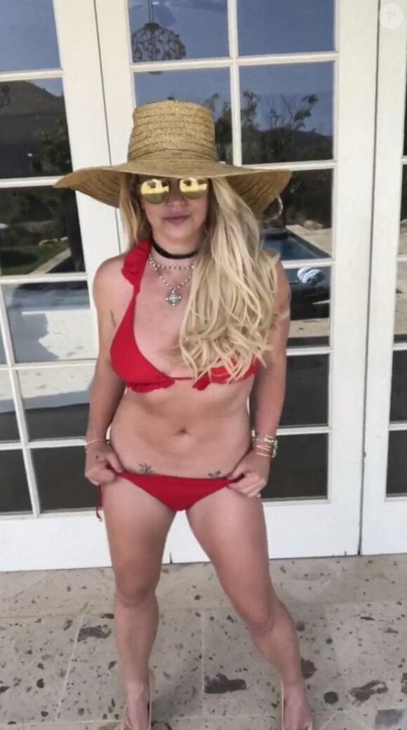 Dernières photos de Britney Spears sur les réseaux sociaux. Los Angeles. Le 5 août 2021.