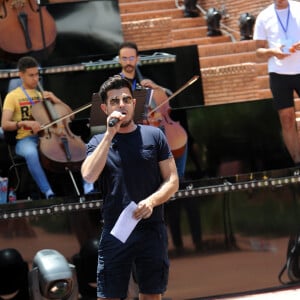 Vincent Niclo - Enregistrement de l'émission "La fête de la Chanson à l'Orientale" à Marrakech, qui sera diffusée le 4 septembre sur France 2. Le 17 juin 2021.  © Veeren / Bestimage