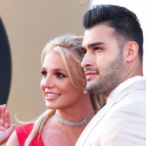 Britney Spears, Sam Asghari - Les célébrités assistent à la première de "Once Upon a Time in Hollywood" à Hollywood, le 22 juillet 2019.