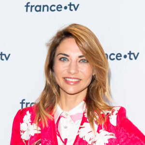 Ariane Brodier lors du photocall dans le cadre de la conférence de presse de France Télévisions au Pavillon Gabriel à Paris, France, le 24 août 2021. © Pierre Perusseau/Bestimage