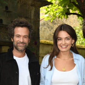 Romain Duris, Emma Mackey au photocall du film "Eiffel" lors du festival du film francophone de Angoulême le 24 août 2021. © Coadic Guirec / Bestimage 