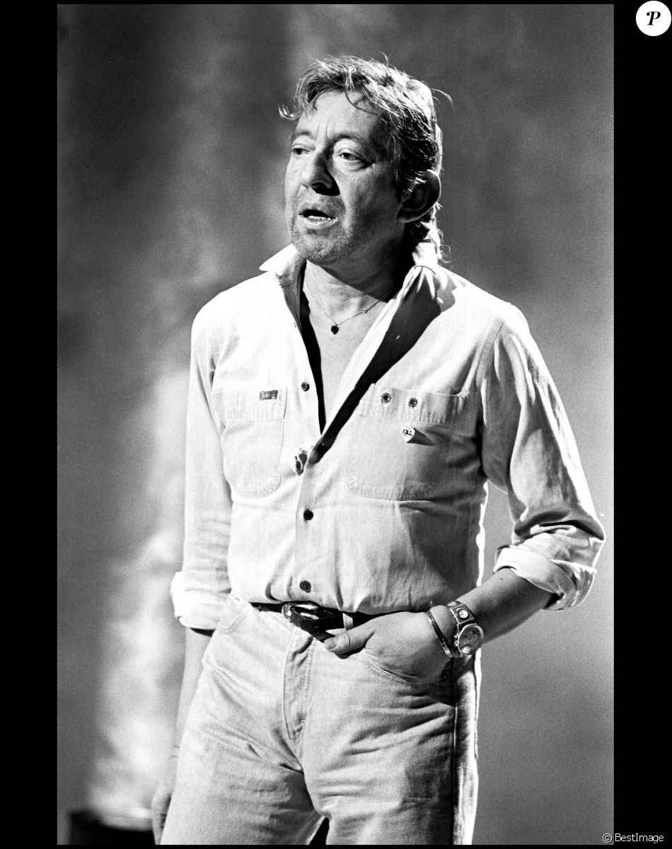 Serge Gainsbourg sur le plateau de l'émission "Sébastien c'est fou".