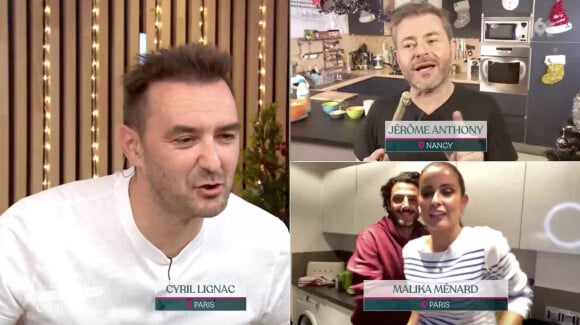 Malika Ménard présente son compagnon, Christophe, dans l'émission "Tous en cuisine" sur M6. Le 29 décembre 2020.