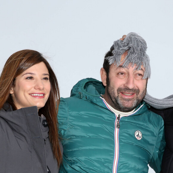 Alice Pol, Kad Merad et Dany Boon Alpe d'Huez le 16 Janvier 2014 Festival International du Film de Comedie de l'Alpe d'Huez. Photocall du film "Supercondriaque"