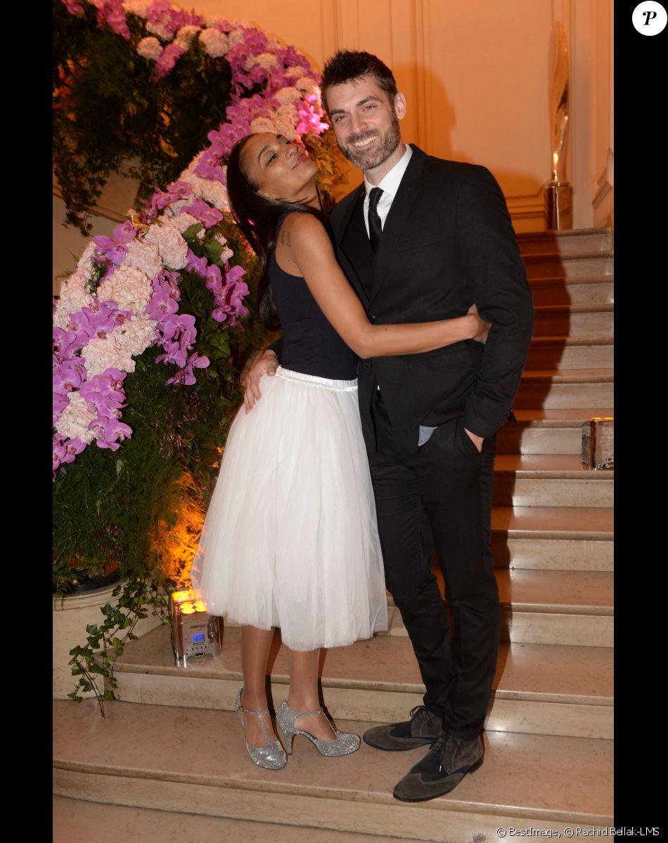 Gil Alma et sa femme Aminata lors de la soirée de gala au profit de la fondation Pompidou à l'hôtel Marcel Dassault à Paris, France, le 28 mars 2019. © Rachid Bellak-LMS/Bestimage