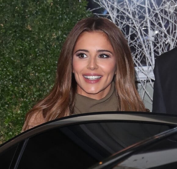 Cheryl Cole quitte l'hôtel Soho à Londres, le 2 décembre 2019.