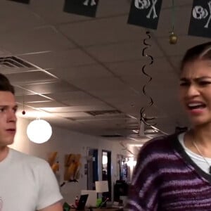 Tom Holland et Zendaya dans le nouveau film "Spider-Man : No way home". Los Angeles.