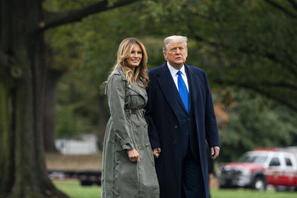 Donald J. Trump et Melania Trump à la Maison Blanche, le 27 octobre 2020. @Jim Lo Scalzo