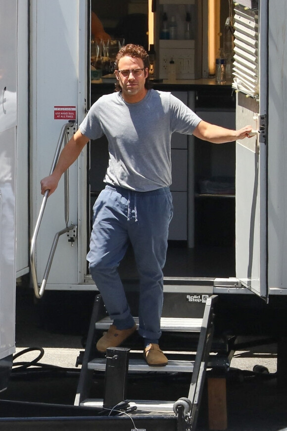 Seth Rogen est sur le tournage du film "Pam & Tommy" à Los Angeles le 4 mai 2021.