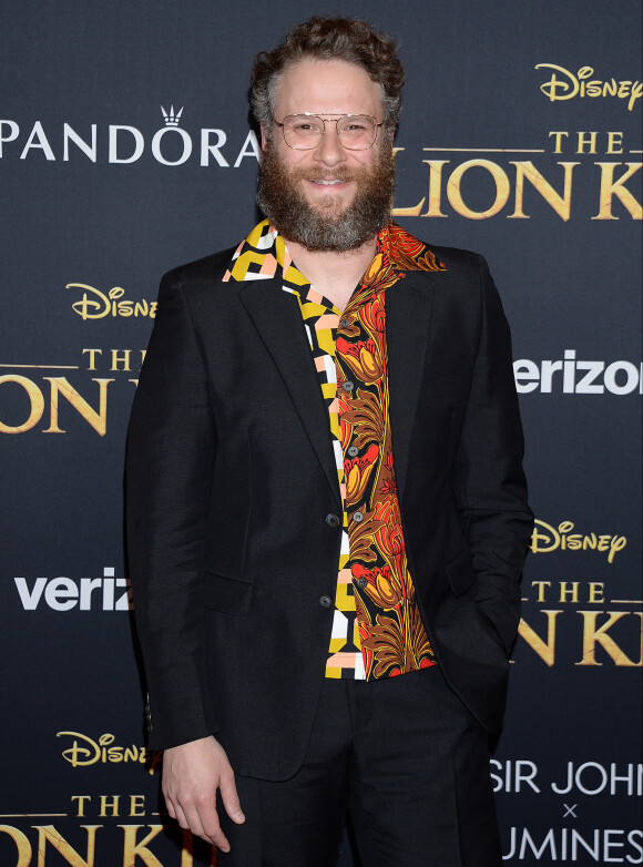 Seth Rogen à la première de The Lion King au théâtre Dolby dans le quartier de Hollywood à Los Angeles, le 9 juillet 2019.