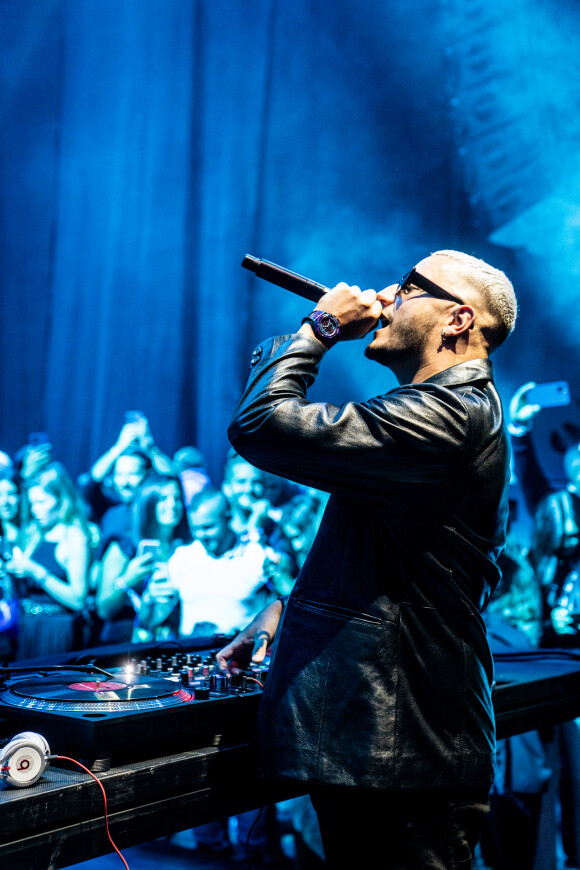 DJ Snake anime la soirée de lancement de sa montre conçue en collaboration avec Hublot, à l'Accor Arena. Paris, le 2 septembre 2021.