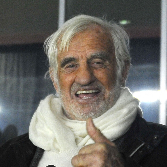 Jean-Paul Belmondo - People au match de football entre Nice et Monaco au stade Allianz Riviéra à Nice le 20 février 2015.