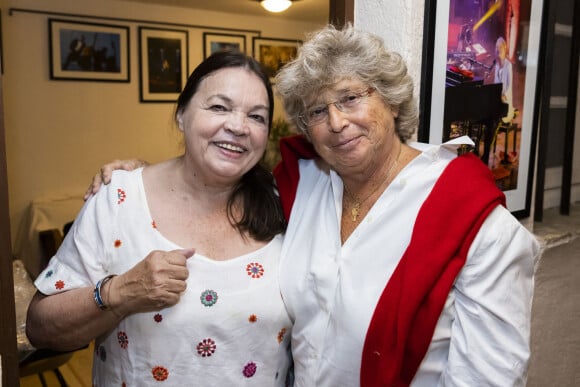 Jacqueline Franjou, Myriam Boyer - Représentation de la pièce de théâtre "Louise au Parapluie" lors du Festival de Ramatuelle, le 8 août 2021. © Cyril Bruneau / Festival de Ramatuelle / Bestimage