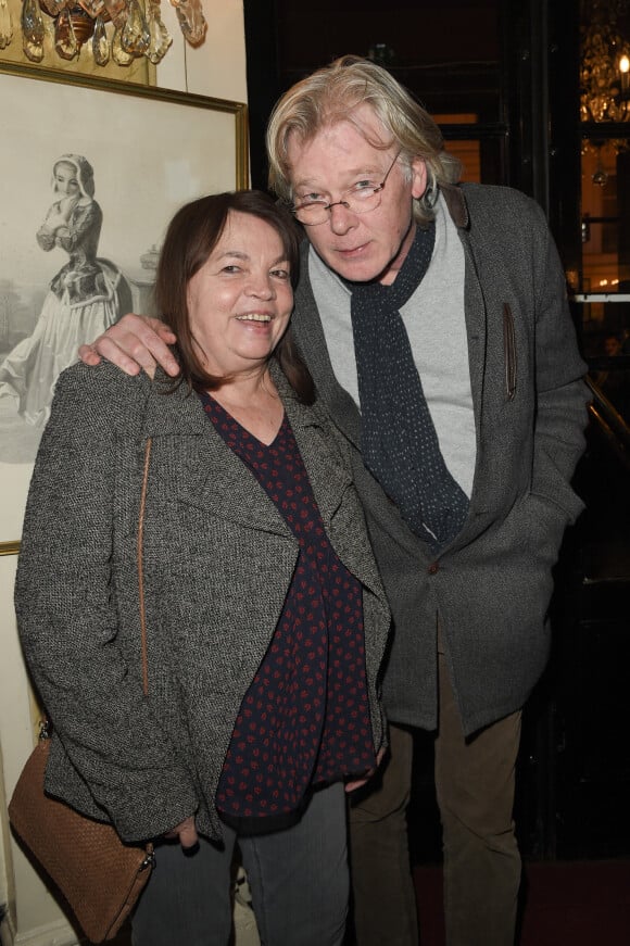 Myriam Boyer et son mari Philippe Vincent - Générale de la pièce "Douce Amère" au théâtre des Bouffes-Parisiens à Paris, le 26 mars 2018. © Coadic Guirec/Bestimage