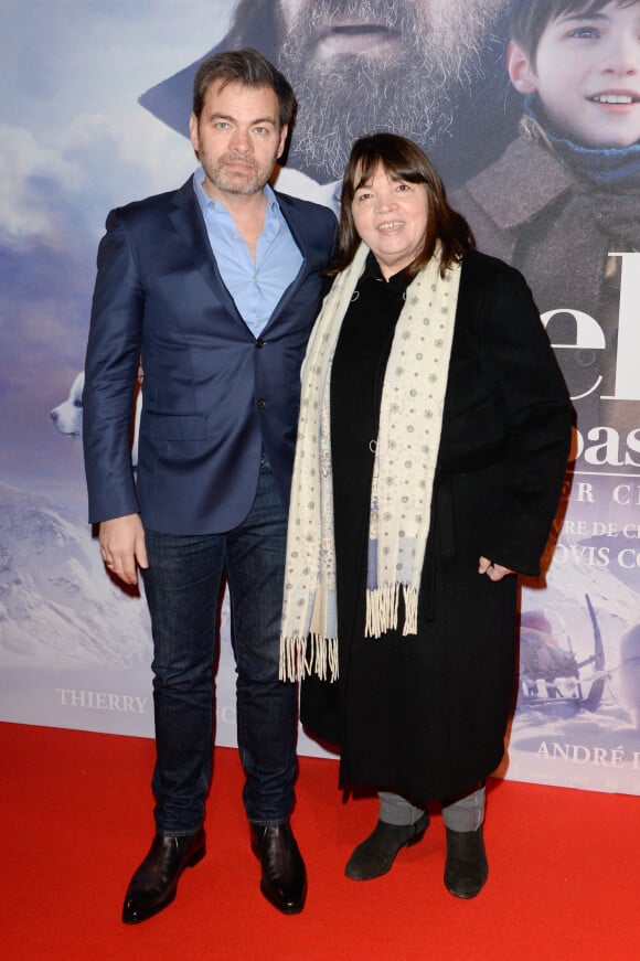 Clovis Cornillac et sa mère Myriam Boyer - Avant-première du film "Belle et Sébastien 3" au cinéma Gaumont Opéra Capucines à Paris, le 4 février 2018. © Coadic Guirec/Bestimage