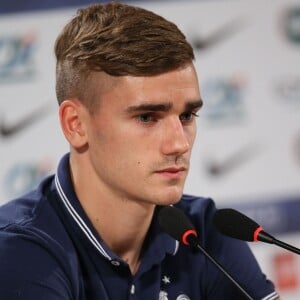 Antoine Griezmann - Conférence de presse des joueurs de l'équipe de France à Ribeirao Preto au Brésil le 16 juin 2014.