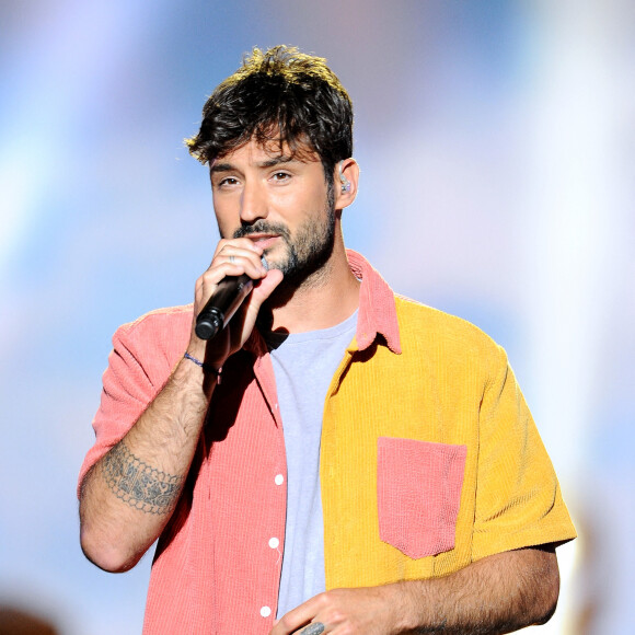 Jérémy Frérot - Enregistrement de l'émission "La Chanson secrète 8" à la Scène musicale à Paris, diffusée le 4 septembre sur TF1. © Gaffiot-Moreau / Bestimage