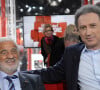 Jean-Paul Belmondo, Michel Drucker - Enregistrement de l'émission "Vivement Dimanche" à Paris, le 10 avril 2013.