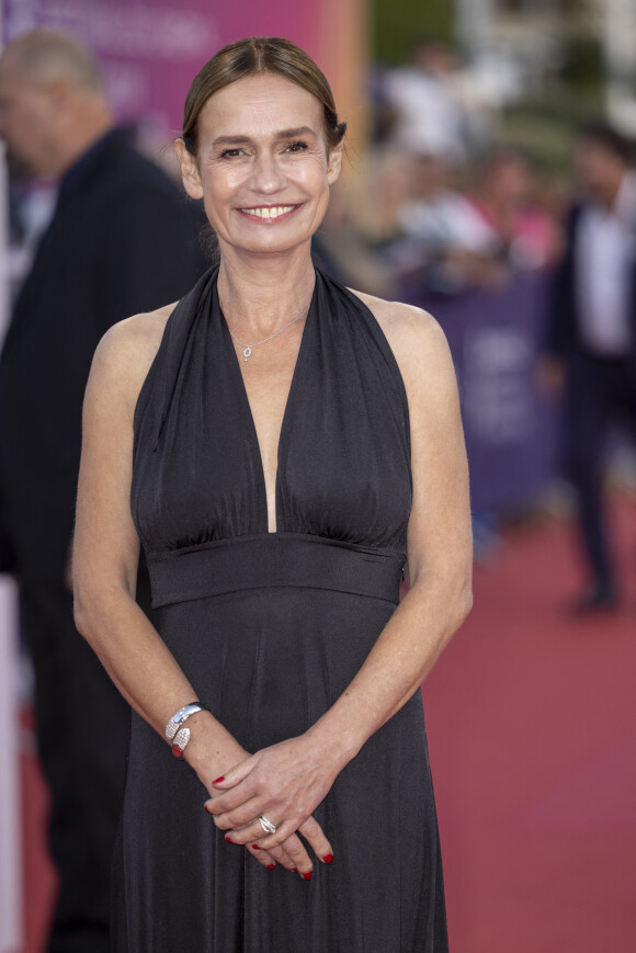 Sandrine Bonnaire lors de la première du film "L'amour c'est mieux que la vie" lors de la 47éme édition du Festival du Cinéma Américain de Deauville le 9 septembre 2021. © Olivier Borde / Bestimage
