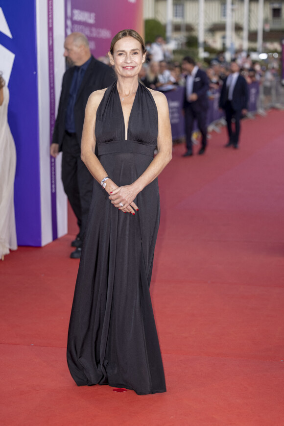 Sandrine Bonnaire lors de la première du film "L'amour c'est mieux que la vie" lors de la 47éme édition du Festival du Cinéma Américain de Deauville le 9 septembre 2021. © Olivier Borde / Bestimage