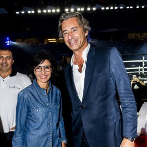 Laurent Solly et Rachida Dati - People et politiques se retrouvent au gala de boxe "La Conquête" au stade Roland Garros à Paris le 10 septembre 2021 © JB Autissier / Panoramic / Bestimage 