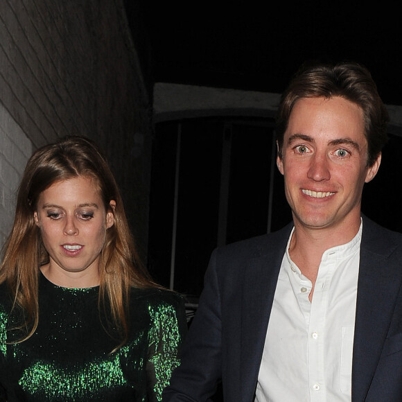 La princesse Beatrice d'York et son fiancé Edoardo Mapelli Mozzi - People à la soirée de lancement du livre de N. von Bismarck "The Dior sessions" à Londres le 1er octobre 2019.