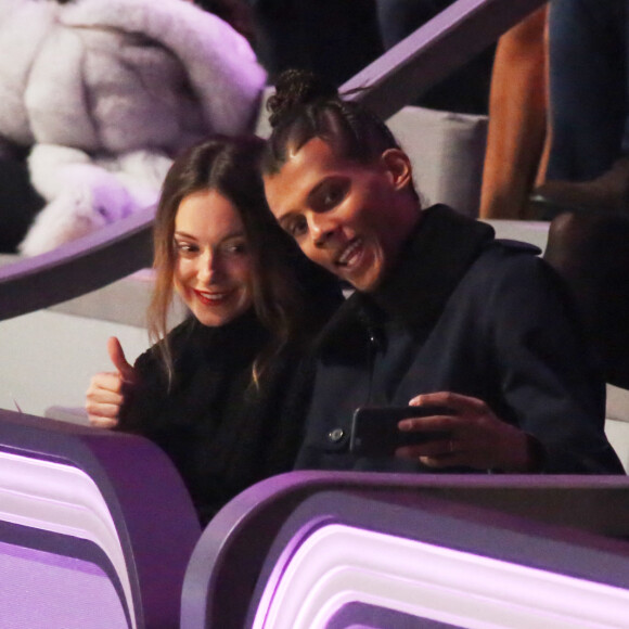 Stromae et sa femme Coralie Barbier au défilé "Victoria's Secret Paris 2016" au Grand Palais à Paris, le 30 novembre 2016. © Denis Guignebourg/Bestimage