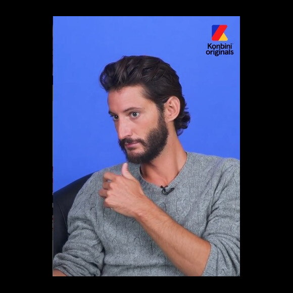 Pierre Niney en interview chez Konbini. Le 9 septembre 2021.