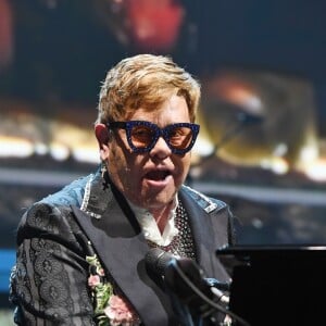 Elton John sur la tournée "Farewell Yellow Brick Road" au BB & T Center en Floride, à Sunrise, le 16 mars 2019.