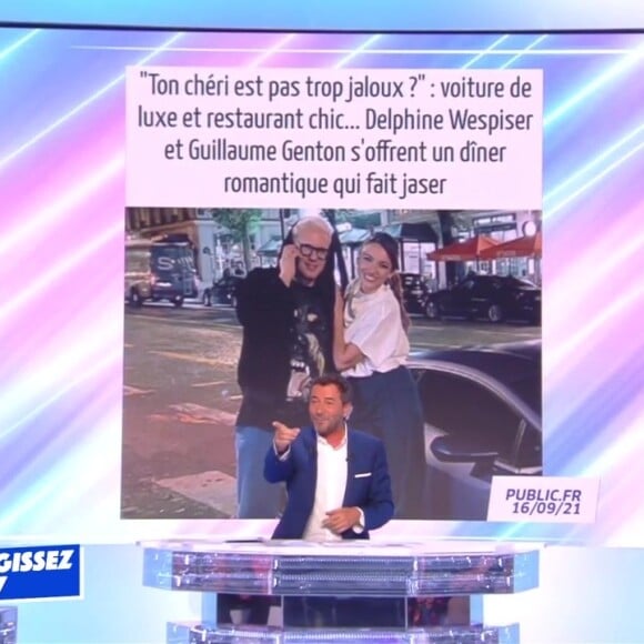 Bernard Montiel et les chroniqueurs de TPMP reviennent sur le dîner romantique mais amical de Delphine Wespiser et Guillaume Genton.