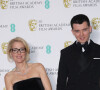 Gillian Anderson, Asa Butterfield - 73e cérémonie des British Academy Film Awards (BAFTA) au Royal Albert Hall à Londres, Royaume Uni, le 2 février 2020.