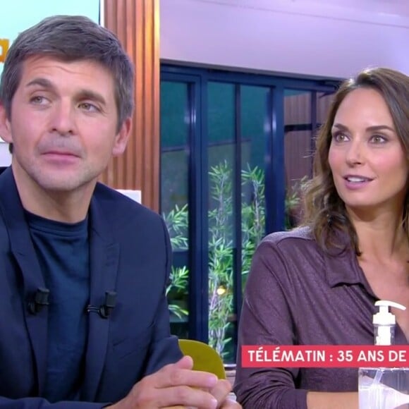 Thomas Sotto et Julia Vignali étaient invités sur le plateau de "C à Vous", le 17 septembre.