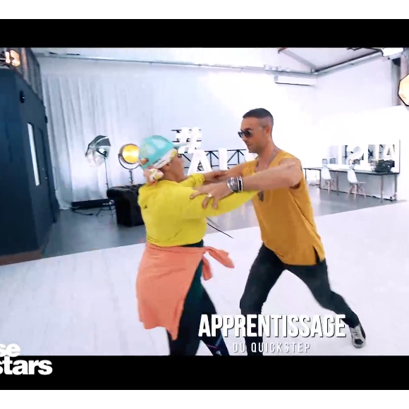 Lâam avec Maxime Dereymez dans "Danse avec les stars" sur TF1.