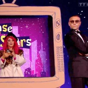 Lâam avec Maxime Dereymez dans "Danse avec les stars" sur TF1.