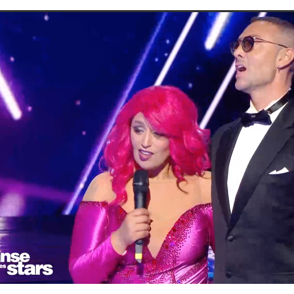 Lâam avec Maxime Dereymez dans "Danse avec les stars" sur TF1.
