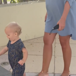 Hillary partage les premiers pas de son fils Milo sur Instagram.