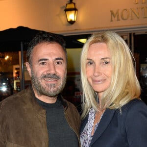 Séparation - José Garcia et Isabelle Doval se séparent - Semi-exclusif - José Garcia et sa femme Isabelle Doval - 200ème de la pièce de théâtre "Novecento" au théatre Montparnasse à Paris, France, le 25 octobre 2017. © Coadic Guirec/bBestimage 